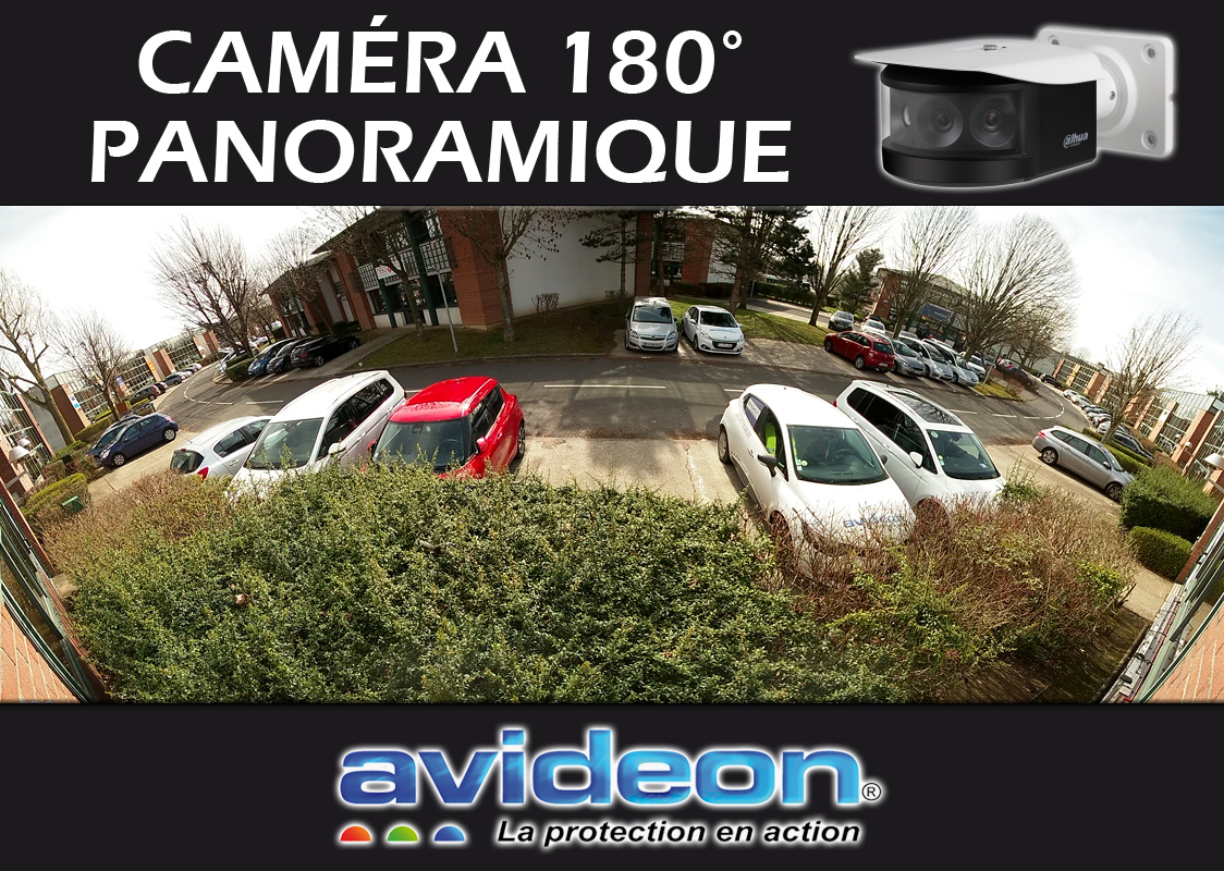 Caméra vidéosurveillance panoramique 180 degrés